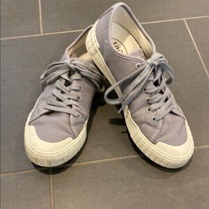 Taos Footwear Gray Canvas Sneakers